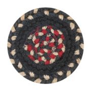 Home Spice Decor 4" Coaster Round Primitive Star Gloucester Jute Braided Accessories - 8 Pack
