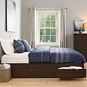 Slickblue King size Modern Espresso Platform Bed Frame with 6 Storage Drawers
