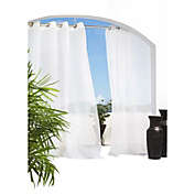 Commonwealth Outdoor Decor Escape Indoor/Outdoor Voile Grommet Panel - 54x96" - White