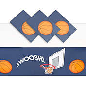 Blue Panda Basketball Plastic Table Cloths, Sports Themed Party Supplies (54x108 in, 3 Pack)