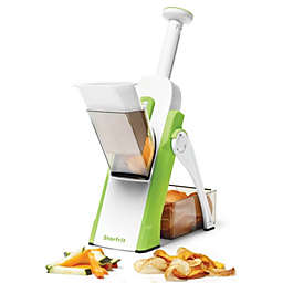 Starfrit - Pump'N'Slice French Fries/Vegetable Cutter, Cut into Sticks, Dice or Slice, Green