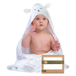 KeaBabies Baby Hooded Towel, Organic Baby Bath Towel, Baby Towels, Hooded Towel for Baby (Lamb)