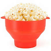 Stock Preferred Microwave Silicone Popcorn Popper Maker Collapsible Bowl Red