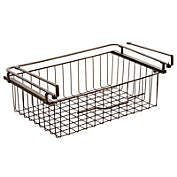 mDesign Metal Under Kitchen Pantry Shelf Hanging Bin Basket