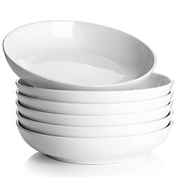 Y YHY Large Porcelain Salad Serving Pasta Bowls 30Oz Set of 6