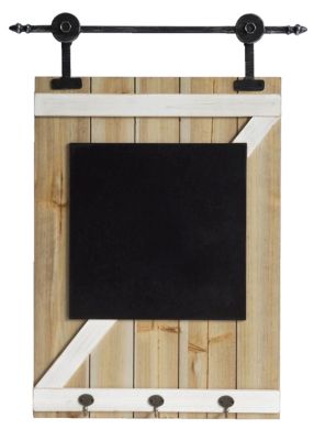 TX USA Barndoor Design Wood Chalkboard with Hook - Multicolored