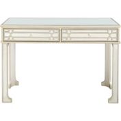 Camden Isle Contemporary Hallway, Entryway, Home Decorative Aubrey Console Table with 2 Storage Drawers - 48"W x 32"H, Clear