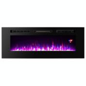 Proman Products Modern Electric Fireplace with Built-In 3 Color Fire Selection, Remote control - 50 x 5 x 20