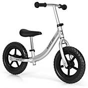 Slickblue Aluminum Adjustable No Pedal Balance Bike for Kids-Black