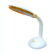 Sunpentown Home Study Room 27-watt Desk Lamp with Orange trim 4-tube