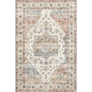 nuLOOM Emani Machine Washable Medallion Area Rug. View a larger version of this product image.