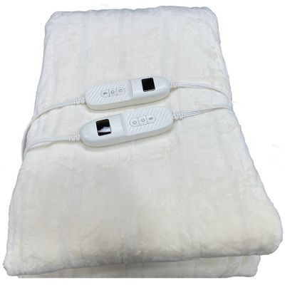 Innovation Confort - Heated Blanket for Double Bed, 84 &#39;&#39; x 90 &#39;&#39;, 10 Heat Settings, White