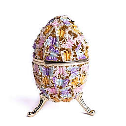 Keren Kopal Golden Faberge Egg Decorated with Butterflies