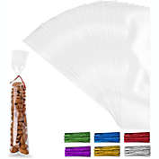 Zulay Kitchen Simple Craft Candy Treat Cellophane Bags - 200 Pack