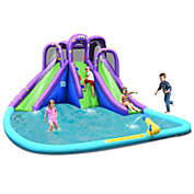 Slickblue Inflatable Water and Sand Park Mighty Bounce House with Large Pool