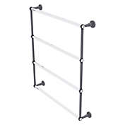 Allied Brass Pacific Beach Collection 4 Tier 30 Inch Ladder Towel Bar with Twisted Accents