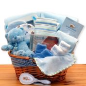 GBDS Simply Baby Necessities Basket - Blue - baby bath set -  baby boy gift basket