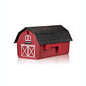 Flambeau Hardware Red Barn Mailbox with Black Roof