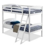 Slickblue Hardwood Twin Bunk Beds with Individual Kid Bed Ladder