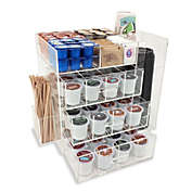 OnDisplay Acrylic Break Room Coffee Station with Drawers for Keurig&reg; K-Cup Coffee Pods