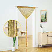 Kitcheniva String Door Curtain Beads Room Divider, String Gold