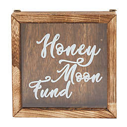 Juvale Honeymoon Fund Box, Wedding Money Savings, Shadow Piggy Bank, Rustic Decor (7x7 inch)