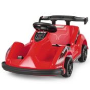 Gymax 6V Battery Powered Go Kart Kids Ride On 4 Wheel Racer RC w/ Bumper & Music