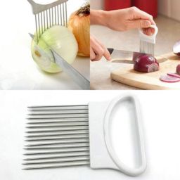 Al-De-Chef Stainless Steel Onion Holder Slicing Guide