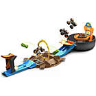 Alternate image 0 for Hot Wheels Monster Trucks Stunt Tire Play Set w/ Launcher, 1 Hot Wheels Car & 1 Monster Truck