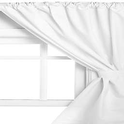 Carnation Home Fashions Vinyl Window Curtain - White 45x36