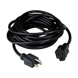 Northlight 20' Black 3-Prong Outdoor Extension Power Cord