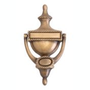 BRASS Accents Rope Door Knocker 8" Antique Brass