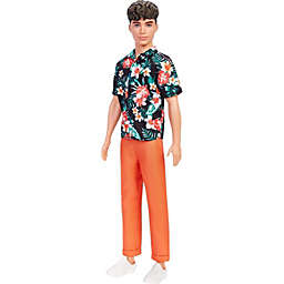 Barbie Ken Fashionistas Doll #184, Brunette Cropped Hair, Floral Hawaiian Shirt
