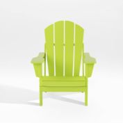WestinTrends Outdoor Folding Adirondack Chair, Lime