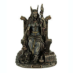 Veronese Design Frigga Norse Goddess Of Love Marriage and Destiny Sitting On Throne Statue