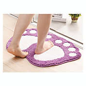 Kitcheniva Purple Medium, Absorbent Soft Bath Mat Bathroom Shower Rug Floor Carpet Non Slip