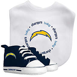 BabyFanatic 2 Piece Gift Set - NFL Los Angeles Chargers - Officially Licensed Baby Apparel