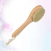 Kitcheniva Wooden Shower Bath Brush For Body Cleaning Short Handle
