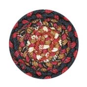 Home Spice Decor 4" Coaster Round Prescott Jute Braided Accessories - 8 Pack