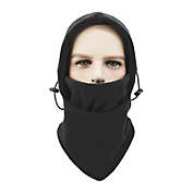Stock Preferred Warm Fleece Balaclava Ski Bike Full Face Mask in 1-Pc Black One size