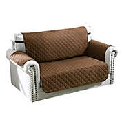 Stock Preferred 2-Seat Reversible Sofa Cover in Chocolate Brown