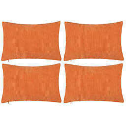 PiccoCasa Polyester Corn Stripe Pillow Covers 12