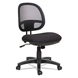 Flash Furniture Desk Chair with Wheels   Swivel Chair with Mid-Back Black Mesh and LeatherSoft Seat for Home Office and Desk