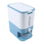 Kitcheniva Large Rice Dispenser, Blue/White