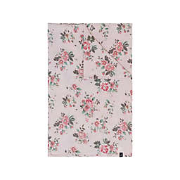 Deux par Deux Muslin Printed Blanket Floral Light Pink