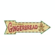 Smart Blonde Gingerbread Novelty Metal Arrow Sign A-161