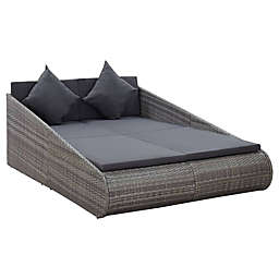 vidaXL Patio Bed Gray 78.7