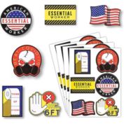 Okuna Outpost Essential Worker Decals for Cars (24 Pieces)