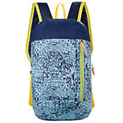 Lightweight Digital Print Travel, Sport Backpack -  Blue