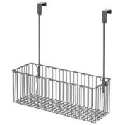 mDesign Metal Hanging Over Cabinet Bathroom Storage Organizer Basket